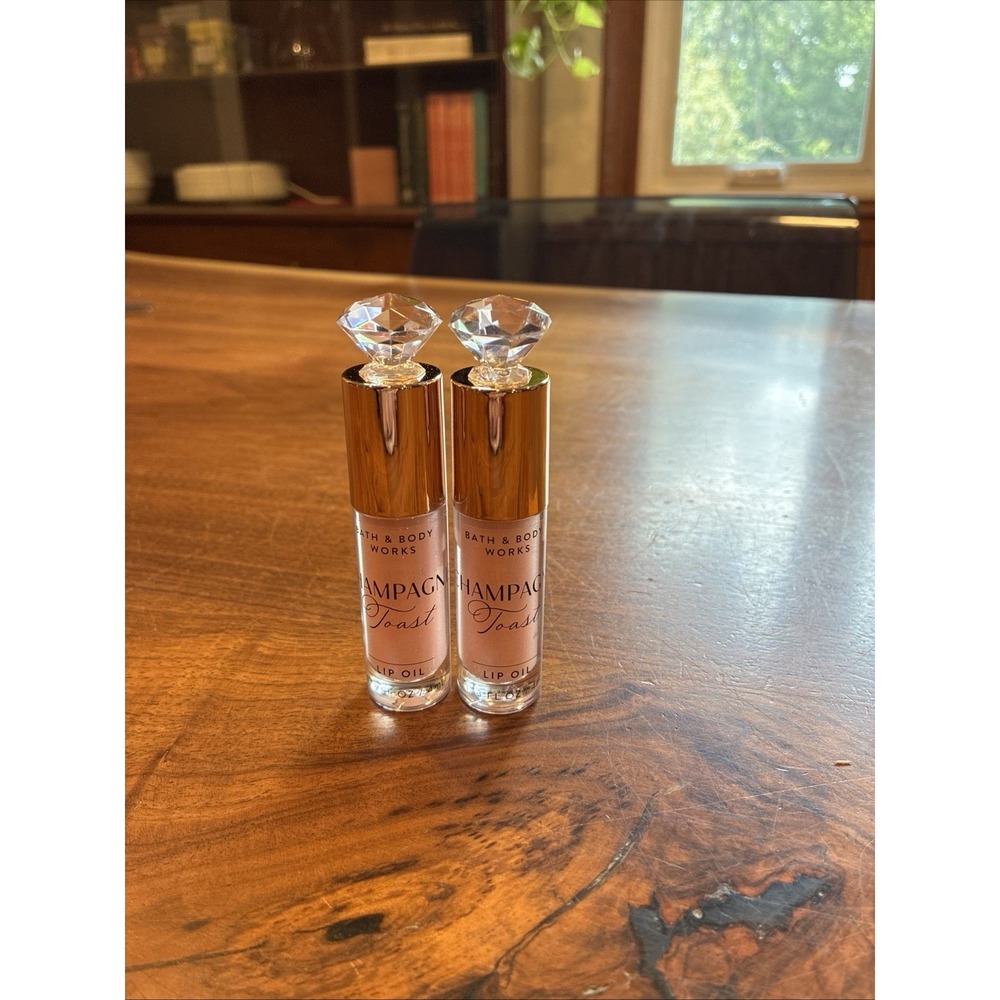 2PK Bath & Body Works Lip Oil Champagne Toast NEW